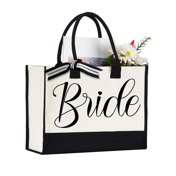 Canvas Tote Bag Bride - Picture 1 of 7